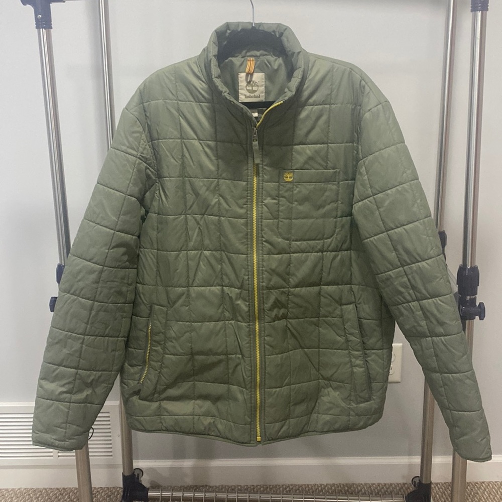 Timberland Olive Color Puffer Coat XXL
